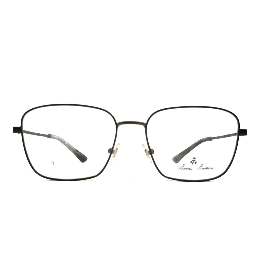 Brooks Brothers Eyeglasses Frames BB1094 1016 Brown Square Wire Rim 55-17-145